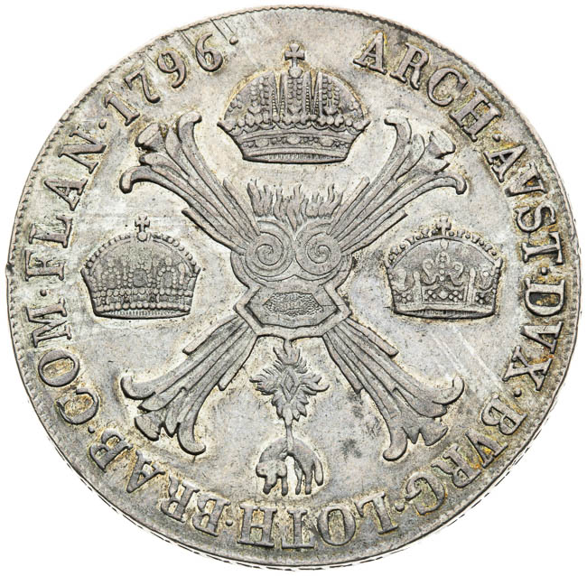 Thaler 1796 - back