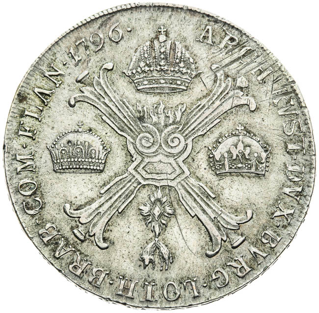 Thaler 1796 - back