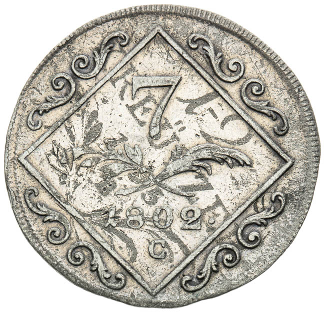 7 Kreutzer 1802 - back