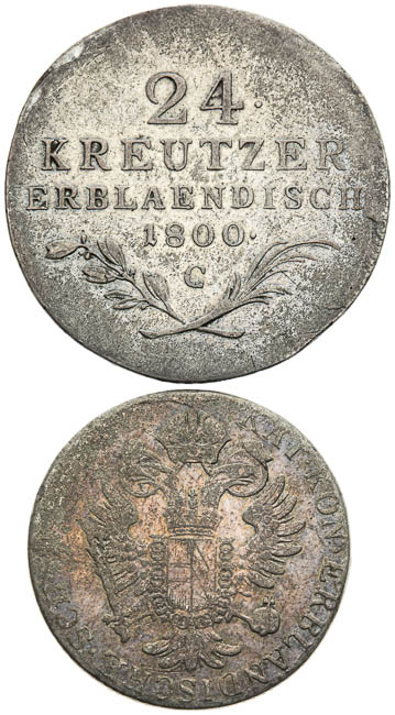 Silver coins (2 pcs) - front