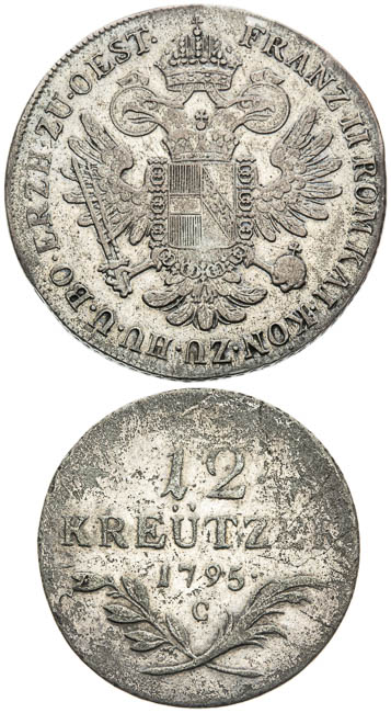 Silver coins (2 pcs) - back