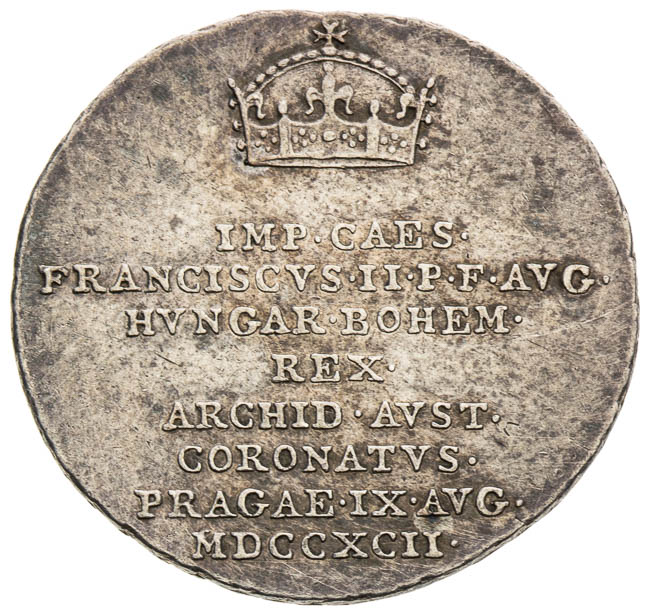 Silver token 1792 - front