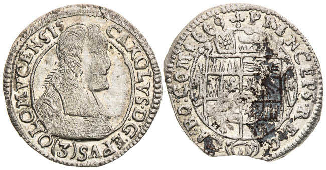 3 Grajciar 1669 (2 ks) - averz