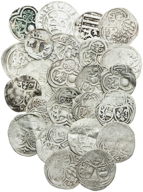 Silver coins (24 pcs) - front