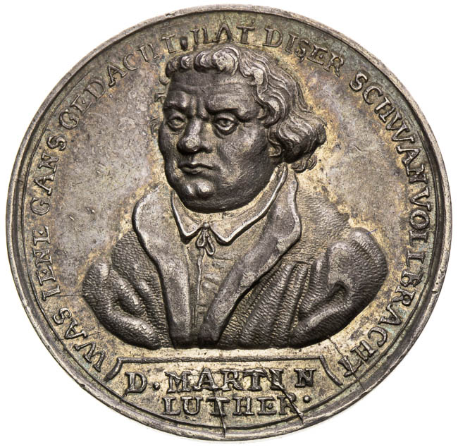 Stříbrná medaile (1717?) - avers