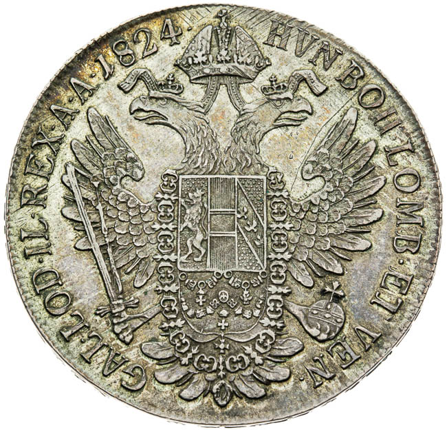 Thaler 1824 - back