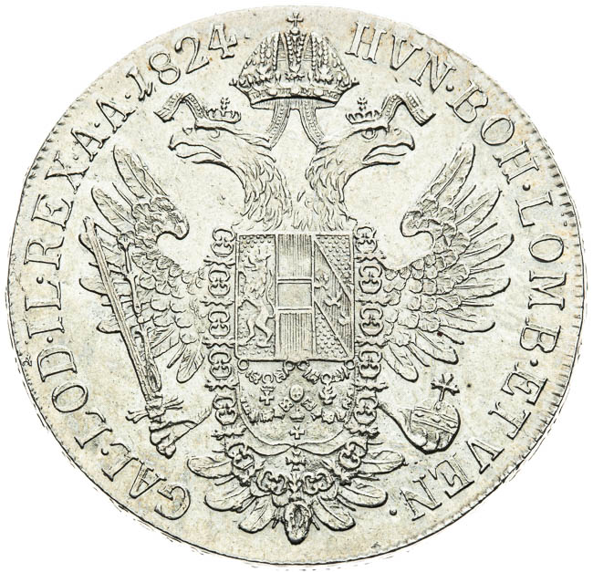 Tolar 1824 - revers