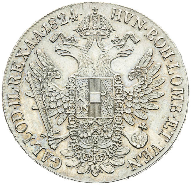 Tolar 1824 - revers