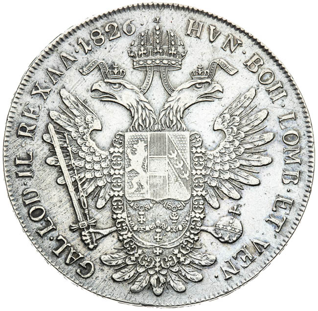 Tolar 1826 - revers