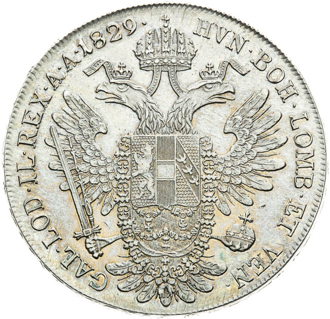 Tolar 1829 - revers