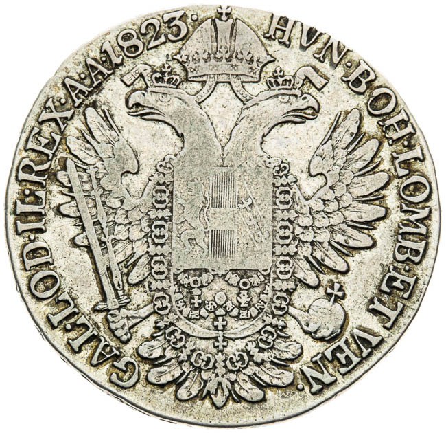 1/2 Tolar 1823 - revers