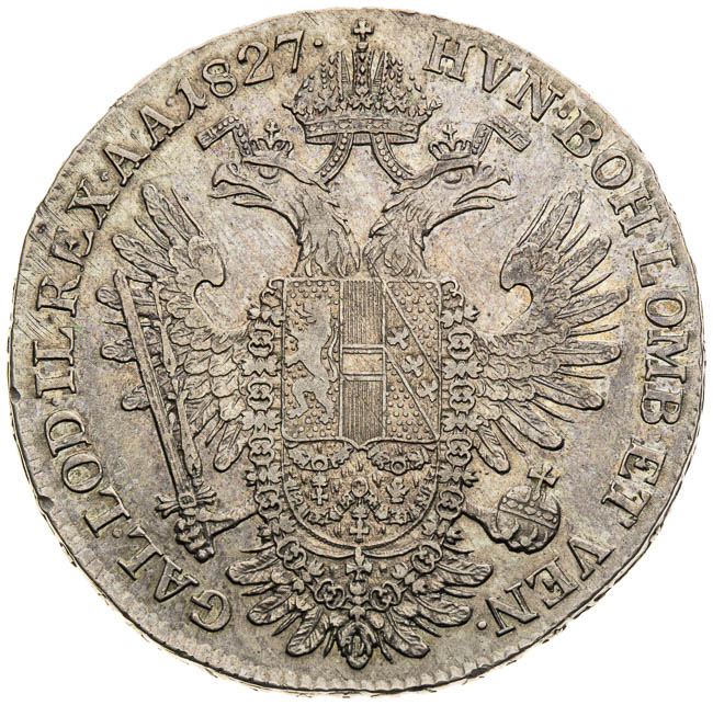 1/2 Tolar 1827 - revers