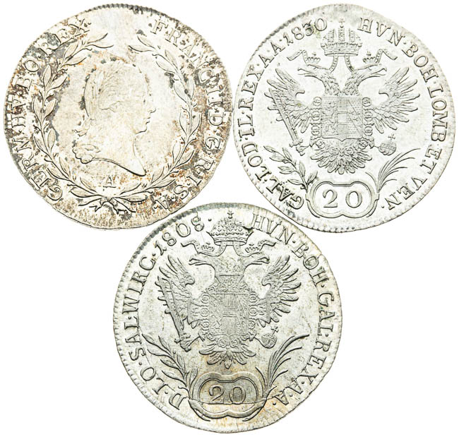 20 Kreutzer (3 pcs) - front