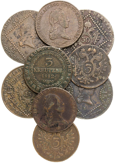 Coins (9 pcs) - front