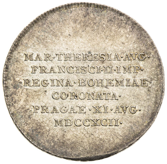Silver token 1792 - front