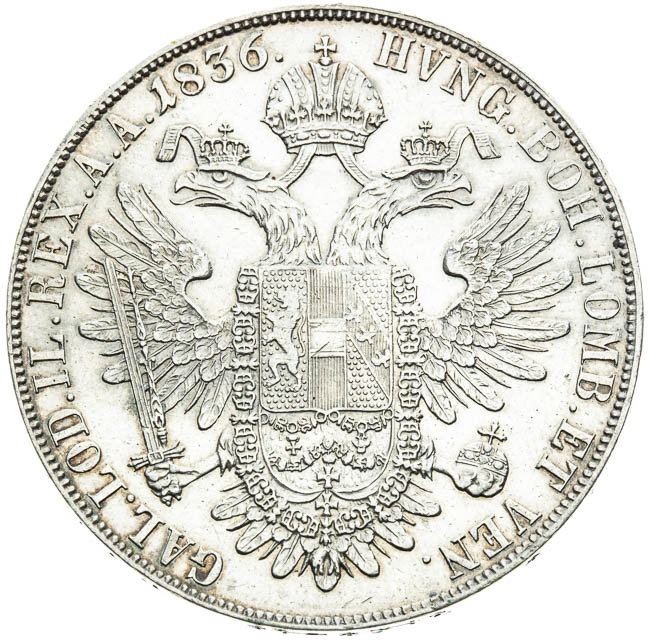 Tolar 1836 - revers