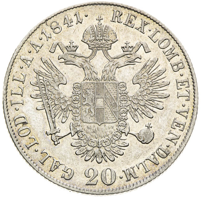 20 Grajciar 1841 - reverz