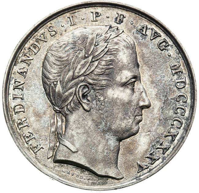 Strieborná medaila 1835 - averz