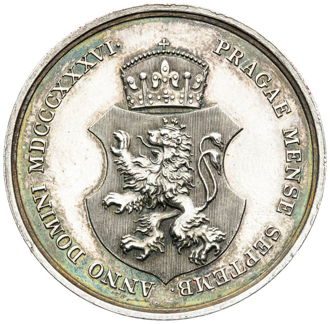 Strieborná medaila 1836 - reverz