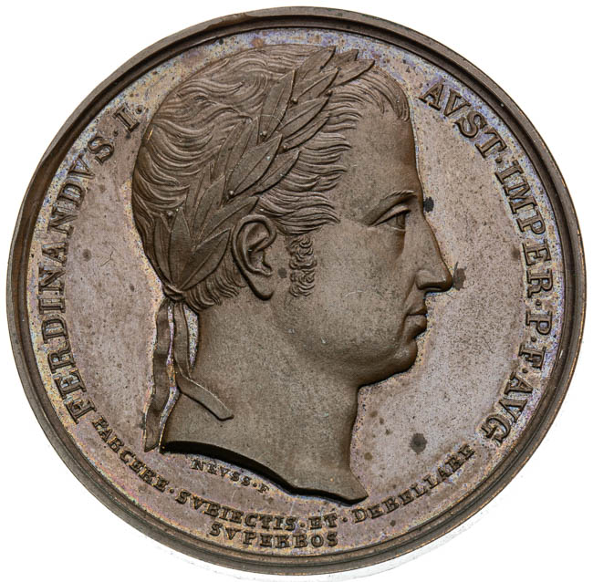 Medaila 1838 - averz
