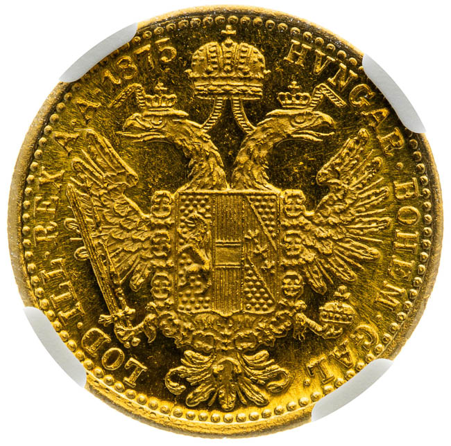 Ducat 1875 - back