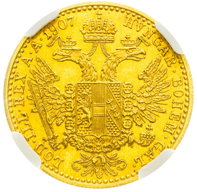 Ducat 1907 - back