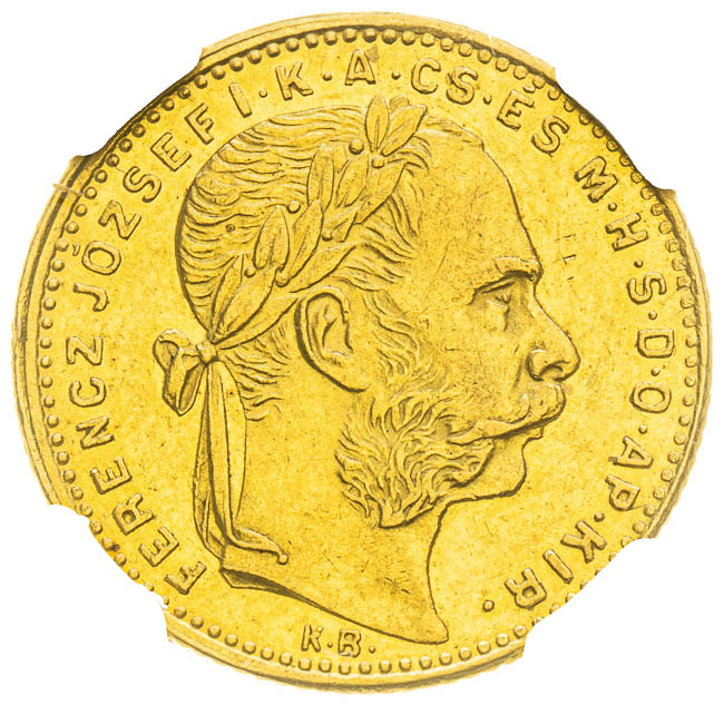 8 Zlatník 1884 - averz