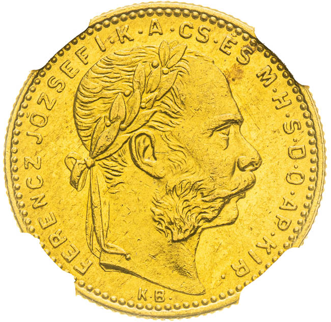 8 Zlatník 1889 - averz