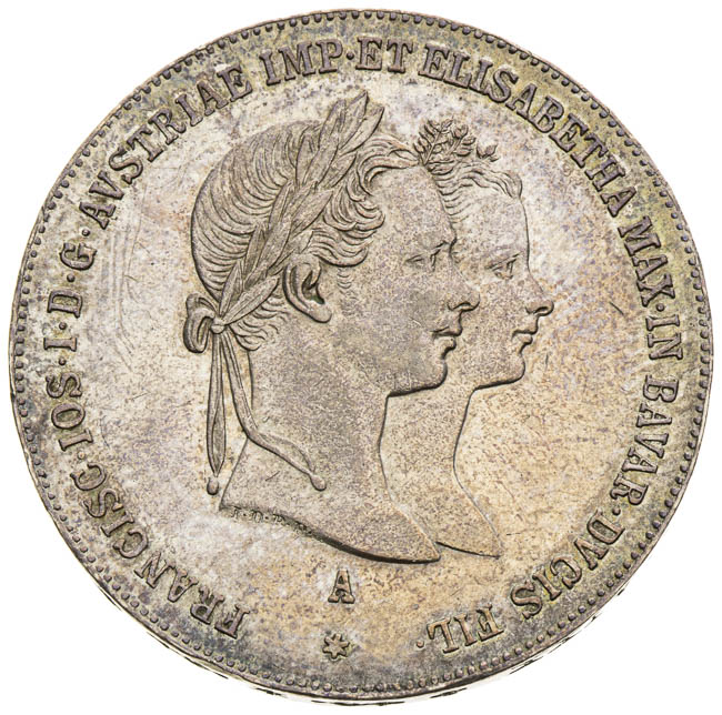 Gulden 1854 - front