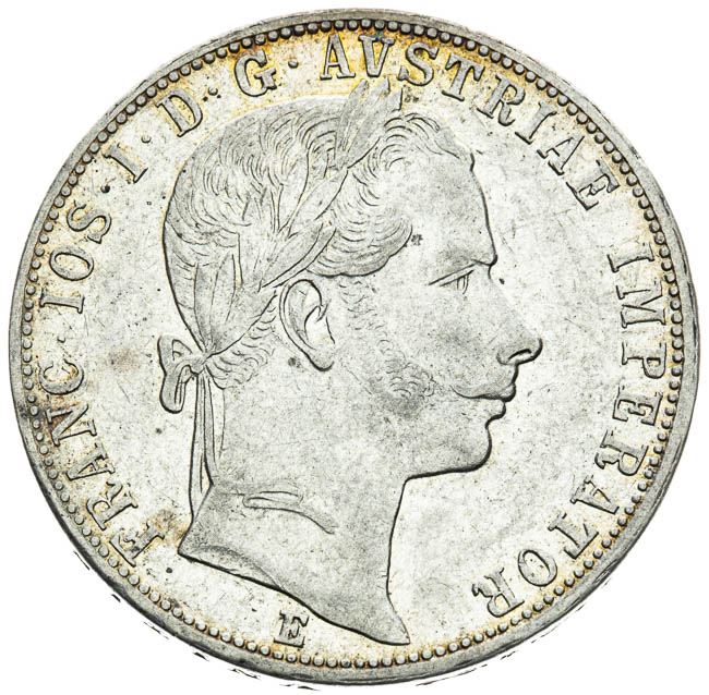 Gulden 1858 - front