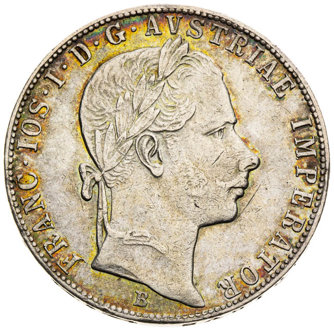 Gulden 1858 - front