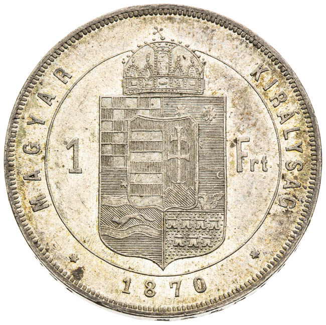 Gulden 1870 - back