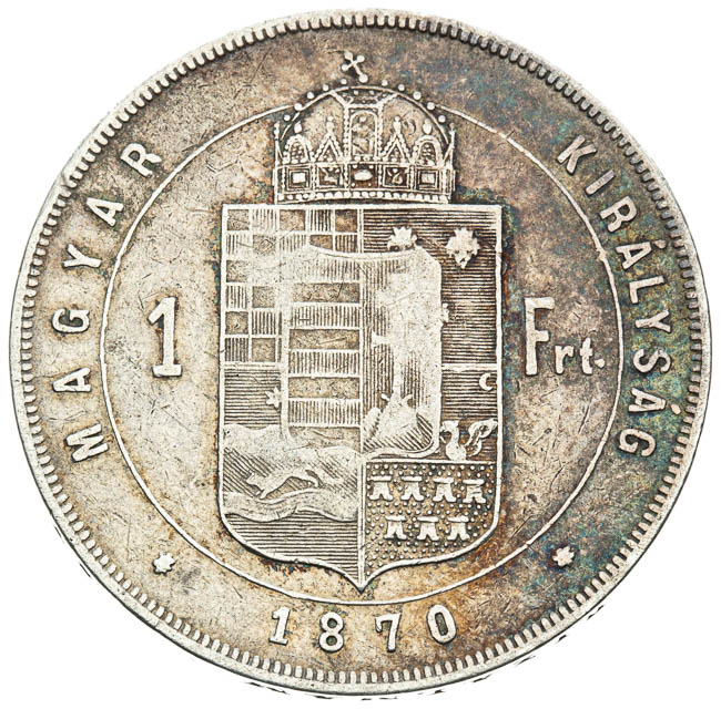 Gulden 1870 - back