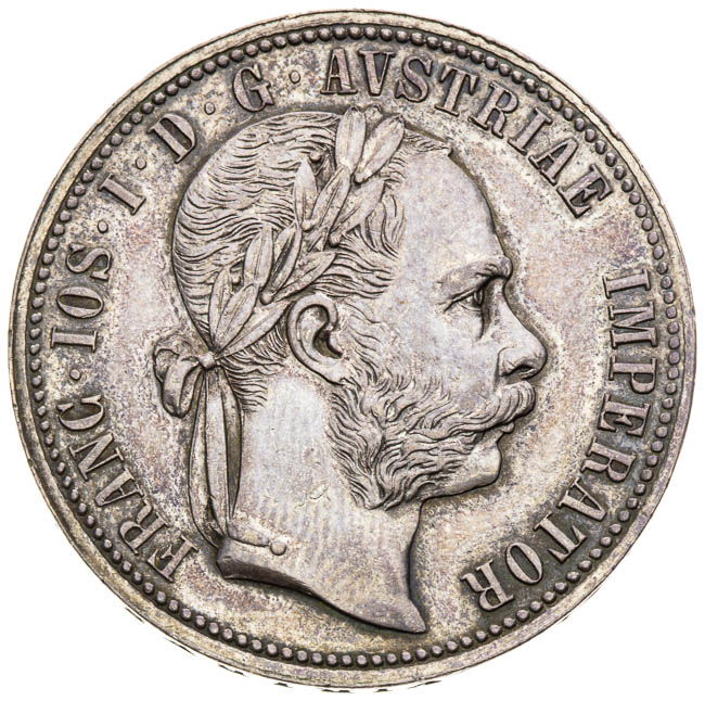 Pribram Gulden 1875 - front