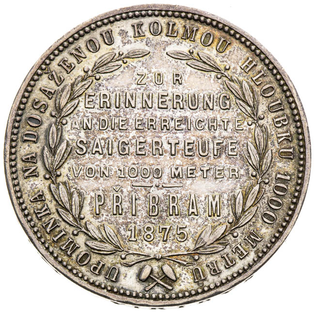 Pribram Gulden 1875 - back