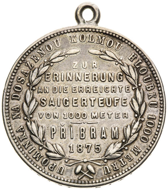 Pribram Gulden 1875 - front