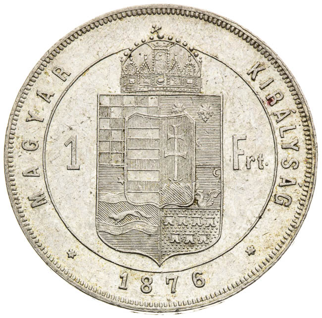 Gulden 1876 - back