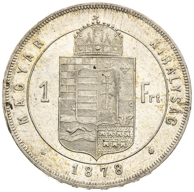 Gulden 1876 - back