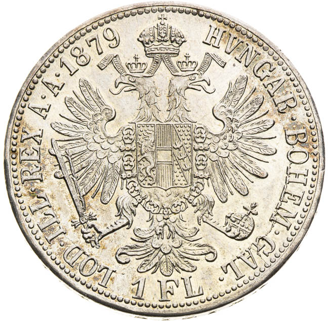 Gulden 1879 - back