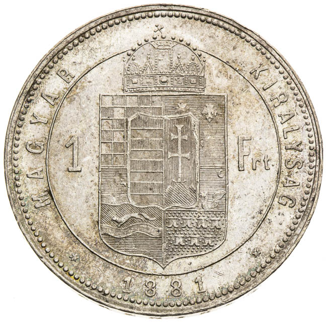 Gulden 1881 - back