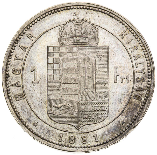 Gulden 1881 - back