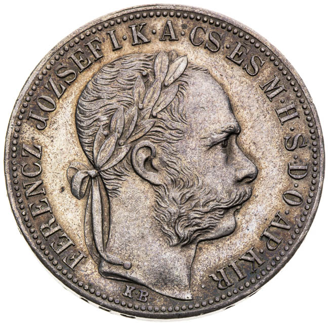 Gulden 1884 - front
