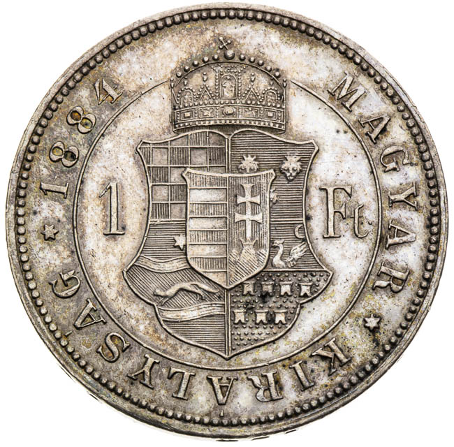 Gulden 1884 - back