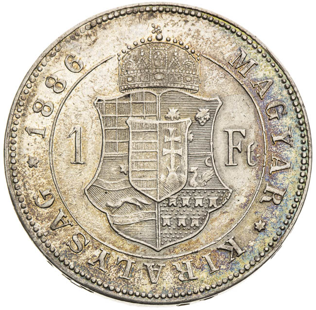 Gulden 1886 - back