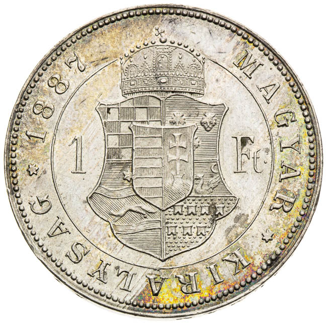 Gulden 1887 - back