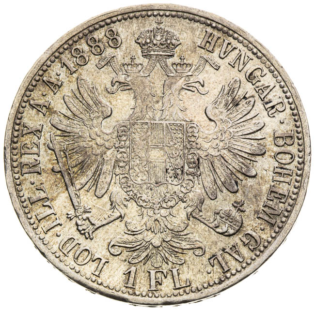 Gulden 1888 - back