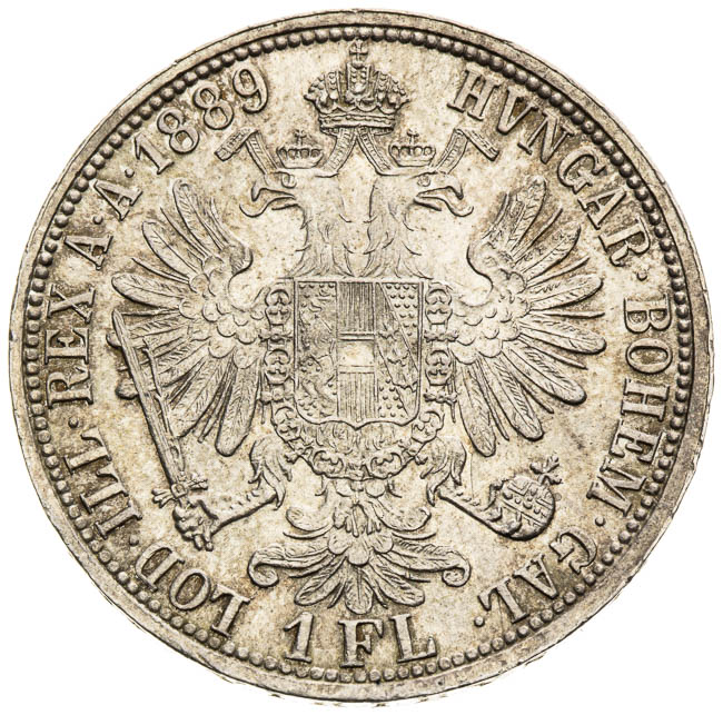 Gulden 1889 - back