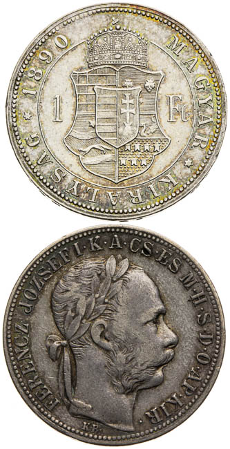 Gulden 1890 (2 pcs) - back