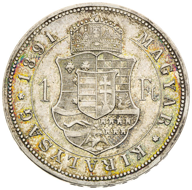 Gulden 1891 - back