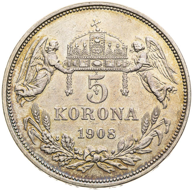 5 Corona 1908 - back